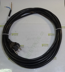 Flexošňůra, kabel přívodní ETA, 2x0,75mm 6,3m, kulatá
