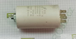 Motorový běhový kondenzátor SC 1141, 18 uF, 400-500 VAC (4 x faston + šroub)
