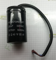 Motorový kondenzátor rozběhový TC 544, 25 uF, 320V (kabel)