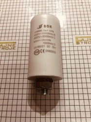 Kondenzátor SC1121, 2 uF, 450-500 V (2 x faston + šroub)