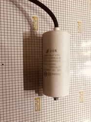 Kondenzátor SC1161, 35 uF, 450 V, d = 45x95 mm (kabel + šroub)