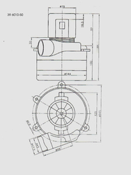 Motor vysavače 1200 W/230 V, AMETEK 065900009.01