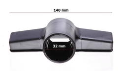 Hubice podlahová UNI, d = 32 mm, malá s přírodním kartáčem