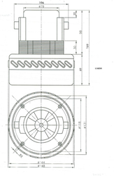 Motor vysavače 1000 W/230 V