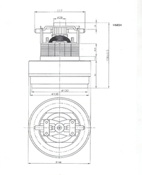 Motor vysavače 1000 W/230 V