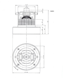 Motor vysavače 1000 W/230 V, AMETEK 060100005