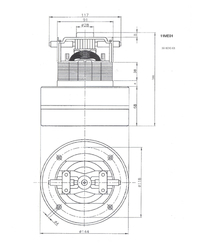 Motor vysavače 1200 W/230 V, AMETEK 060200475