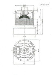 Motor vysavače 1000 W/230 V, AMETEK 060200148 (STDS1025CSE / 7420 CSE)