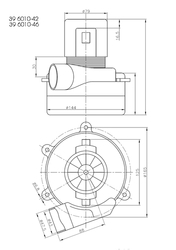 Motor vysavače 450 W/36 V, ALFATEK
