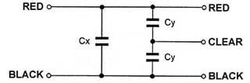 Odrušovací filtr TC290 2x150n+2x2n5 250VAC/10A