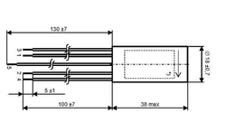 Odrušovací filtr TSK27; 220n+2x2n5; 250V AC/6A; 5 vývodů