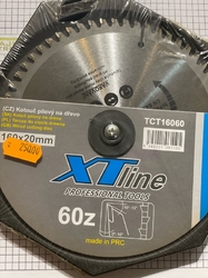 Pilový kotouč na dřevo XTline 160x2.6x20mm 60Z