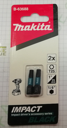 Makita B-63688 kovaný torzní bit Torx T25-25 mm 2 ks, impact screw bit 