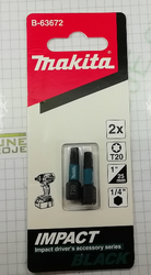 Makita B-63672 kovaný torzní bit Torx T20-25 mm 2 ks, impact screw bit