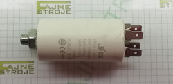 Motorový běhový kondenzátor SC 1141, 4,5 uF/450 VAC (4 x faston + šroub)