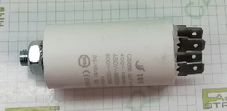 Motorový běhový kondenzátor SC 1141, 6 uF, 400-500 V (4 x faston + šroub)
