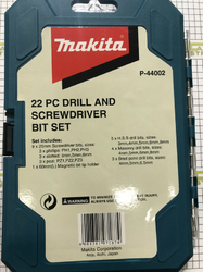 P-44002 Sada vrtáků a bitů MAKITA 22ks