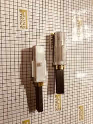 Uhlík 6,3x11x34 mm, samostatný v pouzdru včetně držáku AMETEK LAMB