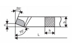 Soustružnický nůž NAREX ubírací přímý pravý ČSN 3710 10x10 / 90 mm P30